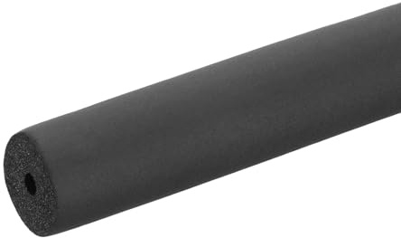 PATIKIL 6 mm (1/4 tum) ID x 3,3 fot x 0,5 tum rörisolering skumrör, rörskydd wrap rullstång för handtag grepp HVAC luftkonditioneringsenheter, svart
