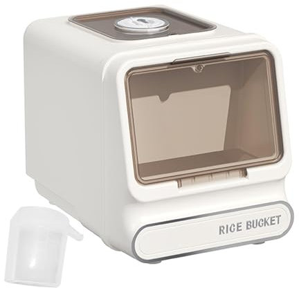 Qianly Distributore di Riso con Misurino, Contenitore per Alimenti E Snack, L