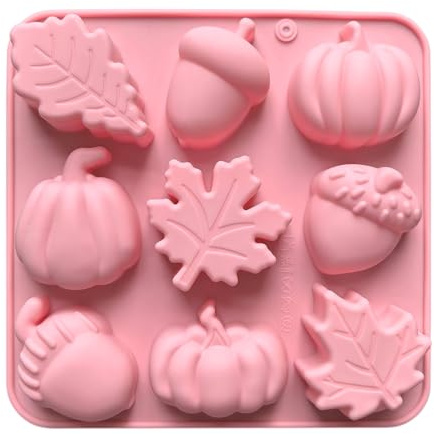 Genérico Moldes De Silicona Para Hornear - Molde Para Cupcakes 9 Cavidades Para Reposteria | Suministros Para Crear Decoración De Otoño Para Postres De Halloween Acción De Gracias
