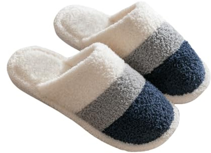 Pantoufles pour femme - Semelle en feutre - Pantoufles fermées chaudes - Chaussures d'hiver - Chaussons d'extérieur confortables - Antidérapants - Chaussures de lit légères - Pantoufles décontractées