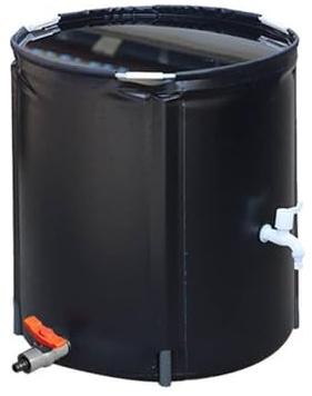 Tonneau de pluie pliable 99 x 55 cm – Collecteur d'eau portable d'extérieur pour une installation facile, idéal pour le jardinage et le lavage de voiture, solution compacte et efficace pour récolter