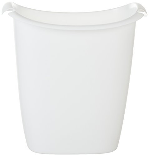 Rubbermaid FG238500WHT Recycler Wastebasket, 14-quart, White