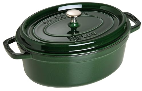 STAUB 40509-363-0 Cocotte Oval 29cm Basil