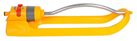 HOZELOCK - Rectangular Oscillating Sprinkler Plus 200 m² : Medium-area Tractor-mounted Spray Sprinkler, Ideal for Lawn and Established Plant, Adjustable Oscillation: 17 Jets Even Coverage [2974P0000]