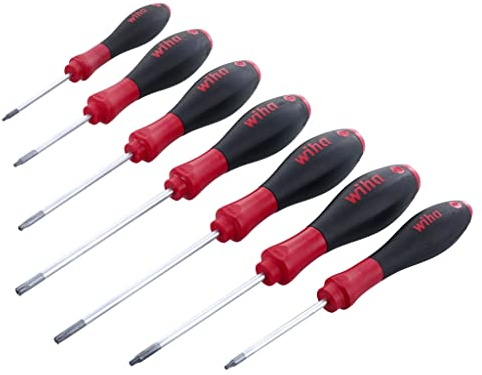 Wiha 36298 Screwdrivers, Torx, Tamper Resistant, 7 Piece