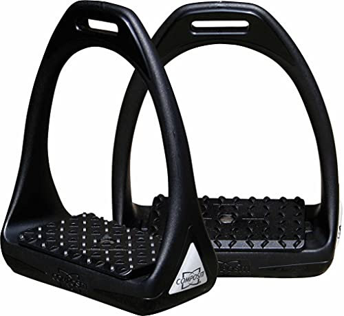 Harry´s Horse Steigbügel Compositi Reflex Reflective, Farbe:schwarz, Größe:Adult