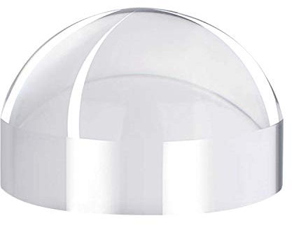 Kuppellupe Briefbeschwerer Lupe Hemisphärische Dome Lupe 6X 80mm Transparent Bildschirmlupe Sphärisch Leselupe Spiegel Runde Dekolupe für Arbeit, Briefmarken, Zeitungen, Senioren
