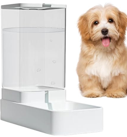 Automatischer Katzenfutterautomat, 3.8L Automatischer Futterspender, Auto Wasserfutter-Haustierfutterautomat, Wasserspender Für Hunde Und Katzen, Futterspender Haustiere Trockenfutter
