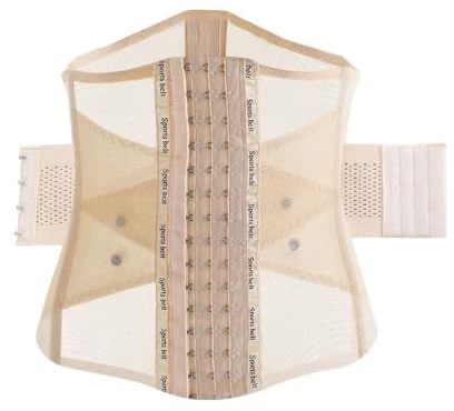 LXHZSY Corsetto Stringivita Corsetto con Cintura Doppia Invisibile, Intimo Modellante Estivo, Guaina Dimagrante, Donna, Pancia Piatta, Body Shaper(Beige,XXL)