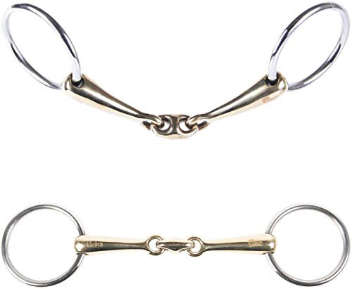 Harry´s Horse Unterlegtrense O-Link Gold Messing 16mm, Größe:14.0