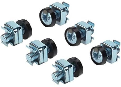 PremiumCord Rack-Montagesatz, 50 x M6-Schraube, 50 x Mutter, 50 x Kunststoffscheibe