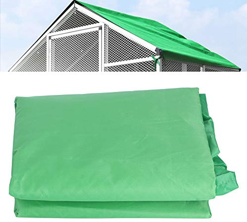 Fdit Birdcage Canopy Cover Animal Cage Rainproof Sunshade Dust Cover Little Barn Roof Cover for Outdoor Garden Patio Supplies
