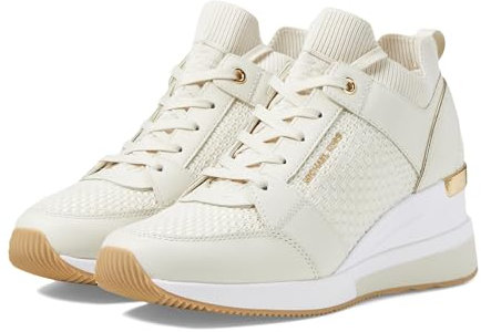Michael Kors Damen Georgie Knit Trainer Sneaker, Cream, 38 EU