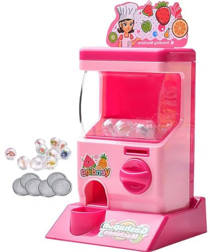 Lpitoy Simulation Self-service Vending Kids Machine Gashapon Machine Coin Operated Bubblegum Dispenser Education Learning Toys