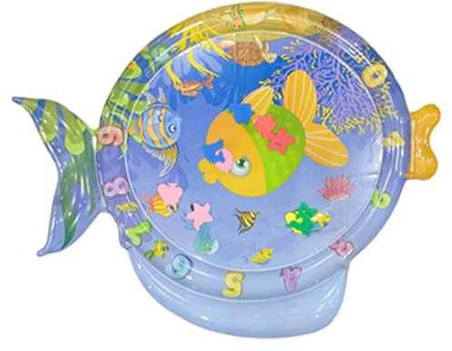 Sensorische Wasserspielmatte für Katzen,Katzen-Wasserspielmatte,Sensorische Wassermatte in niedlicher Cartoon-Fischform | Coole Haustier-Wasser-Sensormatte, interaktives Spielzeug, Haustierbedarf für