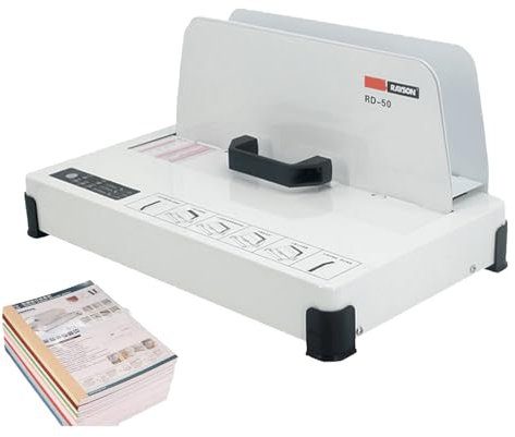 Kindevieft ThermobindegeräT, BuchbindegeräT Mit 500 Blatt KapazitäT, Thermo-Buchbinder 50 Mm BindestäRke FüR A3/A4/A5-Dokumente, Mit Optischer Infraroterkennung