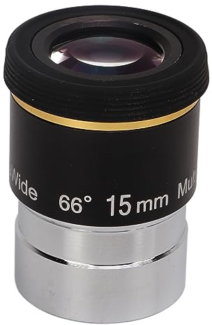 Oculaire de Télescope de 1,25 Pouces, Oculaire Ultra Grand Angle de 66 Degrés, Accessoire de Télescope Astronomique, Verre Optique en Alliage d'aluminium, Oculaire Grand Angle
