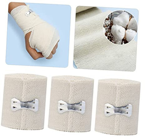 PACKOVE 6rolls Elastic Wrap Compression Elastic Wrap for and Physio Tape Use at Home School