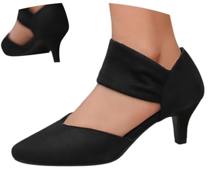 Donna Scarpe Tradizionali Scarpe Donna Con Tacco Punta Affilata Cinturini Blocco Tacco Unicolore Pendolare Stivaletti Oxford Cerimonia