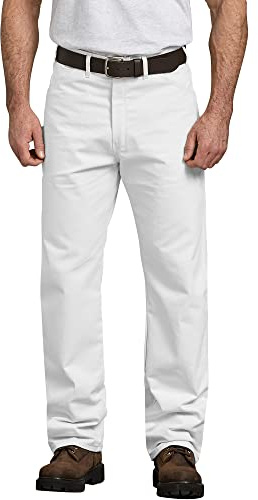 Dickies, funktionale Hose für Herren mit bequemem Schnitt, Weiss/opulenter Garten, 34W / 32L