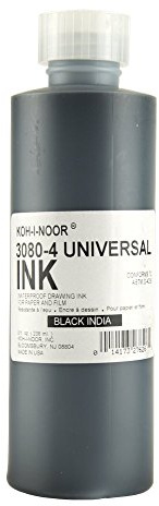 Koh-I-Noor 3080 Rapidograph Encre à dessin noire, 236,5 ml