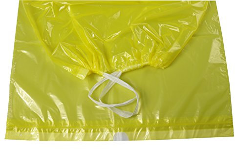 DEISS PREMIUM gelber Sack, Müllsäcke mit Zugband 90 Liter, 5 Rollen - 125 Stück