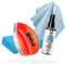 detailmate Scheibenversiegelung Set für Auto und Dusche - Perfekter Lotuseffekt: Soft99 Glaco Q, 75 ml + Autoscheiben Glasreiniger 100ml + Glas Mikrofasertuch + Flauschiges Poliertuch