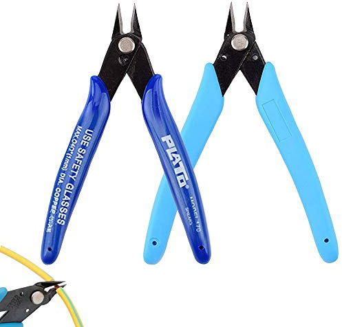 Cutter Precision Pliers Snips for Jewelry Craft DIY Coil Making, Model-Making 2PCS