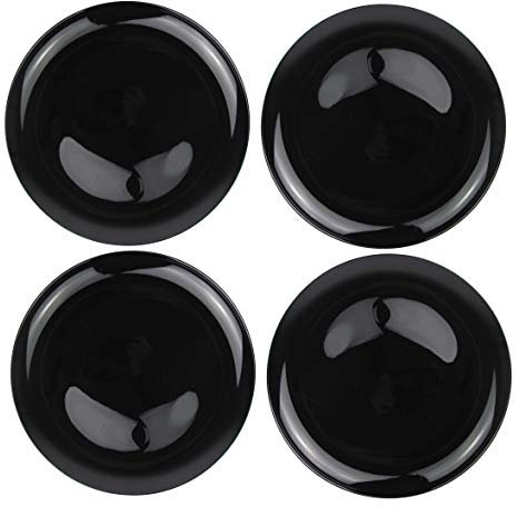 Piatto per pizza, di diametro 32 cm o la pasta 28,5 in nero, set da 2, 4 6, lavabili lavastoviglie e adatti al microonde pezzi