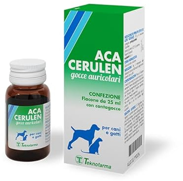 ACA CERULEN Gocce Auricolari Orecchie Cane e Gatto contro Acari