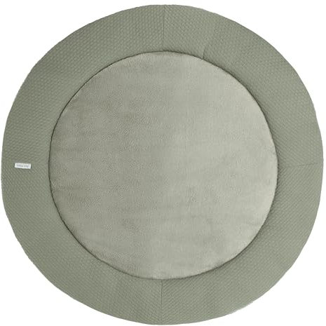 Baby's Only - Laufgittereinlage Sky - Gestrickte Krabbeldecke für Baby - Aus Baumwolle - Ø95 cm - Urban Green