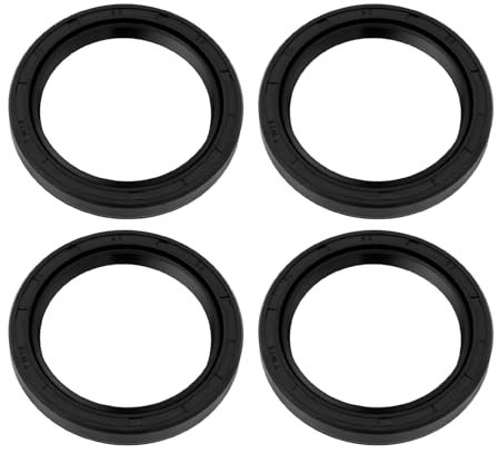 Create idea Lot de 4 Joints d'étanchéité pour Arbre Rotatif en Nitrile R23 40 Mm X 52 Mm X 7 Mm Joints à Double Lèvre en Caoutchouc pour Arbre Rotatif