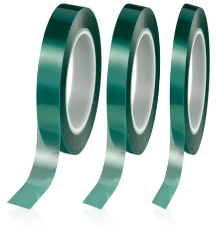 3 Rollos Adhesiva Cinta, 3/5/8 mm Ancho Cinta de Carrocero Cinta, Cinta Enmascarar Modelismo para Automoción Coche Escuela Oficina Proyectos de Bricolaje