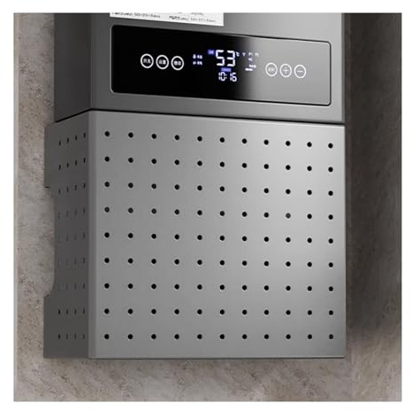 Pegboard Kitchen Organizer Kit with Accessories – Wall Mount Storage Panel for Home, Garage & Bathroom, Decorative Blocking Plate for Water Heater & Gas Pipe