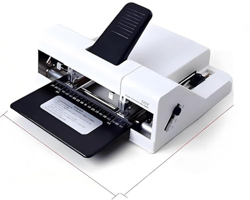 Graffatrice Pneumatica a Doppia Testa, Cucitrice Elettrica a Doppia Testa, Funzionamento Silenzioso Con Capacità Di 50 Fogli, Posizione Di Spaziatura Di Rilegatura Regolabile, Vassoio Di Stoccaggio Ca