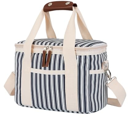 Nanxson Termisk Lunchväska 9L/15L/29L Blommig Lunchväska Lunchlåda med justerbar axelrem för Camping Arbete Skola Resor