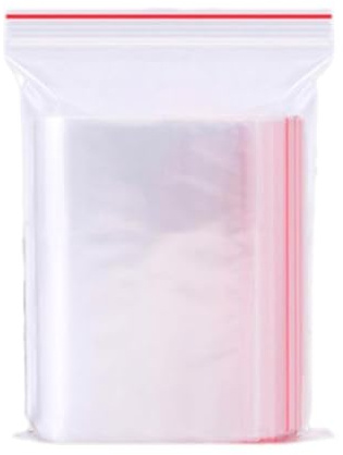 JEWEDECO Paquet à Fermeture Éclair 100 Pièces 8x12cm en Plastique | Refermables, Paquet Distributeur Transparent, pour Présents et Bijoux, Usage Boutique et Comptoir