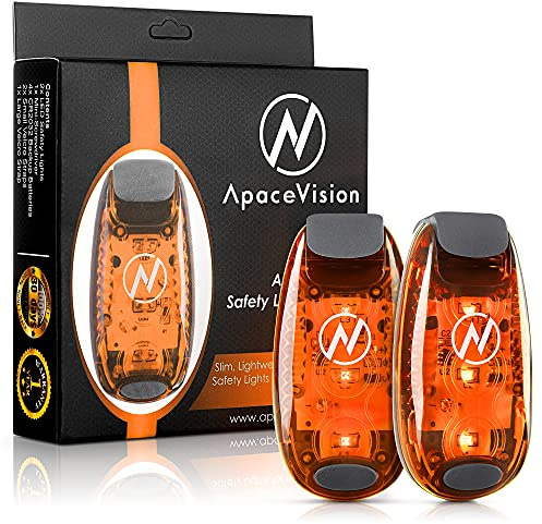 LED Safety Light (2 Pack) - Clip On Strobe/Running Lights for Runners, Dog, Bike, Walking, Boat, Kayak, Stroller and More - High Visibility Accessories for Your Reflective Gear, Bicycle