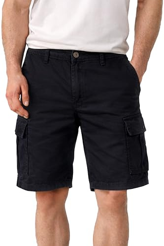 NOROZE Casual Cotton Chino Shorts Mens Combat Canvas Half Pant with Multi Pockets