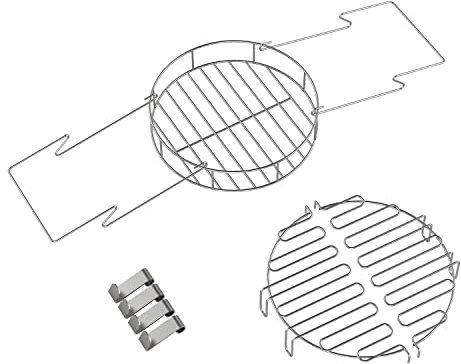 Turkey Fryer Replacement Parts Kit for Char-Broil The Big Easy Accessories, Bunk Bed Basket, Leg Rack, Rib Hooks, Oilless Turkey Fryer Accessories Kit for Thanksgiving & Christmas