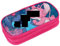 wopin Federmäppchen Mädchen, Große Mäppchen Mädchen 2 fächer,Rosa Federmappe Mädchen,Geschenke/Schulbedarf,Perfekt für -Fans