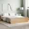 Festnight Bett 160x200 cm Holz Holzbett Massivholzbett Bettgestell mit Lattenrost Einzelbett Doppelbett Bettrahmen Jugendbett Sonoma Eiche