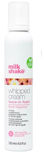 milk_shake Flower Whipped Cream Leave-In Foam | Conditioning, 6.8 Oz
