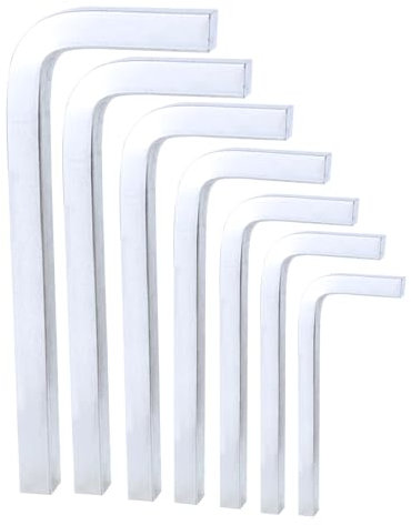 7-teiliges L-förmiges Schraubenschlüssel-Set, quadratischer Kopf, Schraubendreher-Set für enge Bereiche, gebogene Schraubenschlüssel, Inbusschlüssel