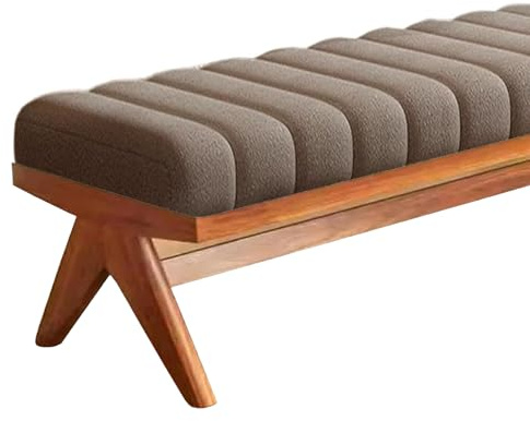 Cojines Impermeables para Exteriores de 45x80 cm. Cojín Impermeable para Banco, Esponja de Alta Densidad, Resistente a los arañazos, con Cremallera y Base Antideslizante. Ideal par