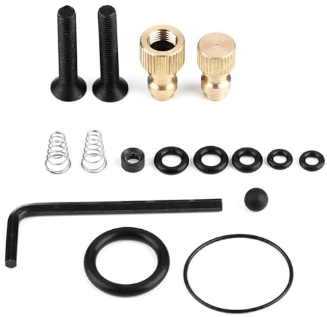 Generic Pompa Manuale Ad Alta Pressione a 3 Stadi in Acciaio Al Tungsteno 0-6000psi Versione Senza Olio per Pistole Ad Aria Compressa e Pneumatici per Biciclette