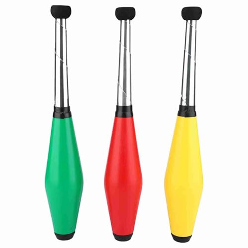 ECHTNATAV 3 Colors Juggling Stick, LED Juggling Baton Kids Adults Hand Eye Coordination Training Toy Performance Club for Circus