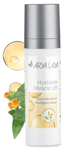 ARYA LAYA Hyaluron Miracle Lift, 30 ml – pflanzliche Lifting-Alternative für viele Hauttypen, Feuchtigkeits-Serum, Hyaluron-Booster mildert Falten, vegan