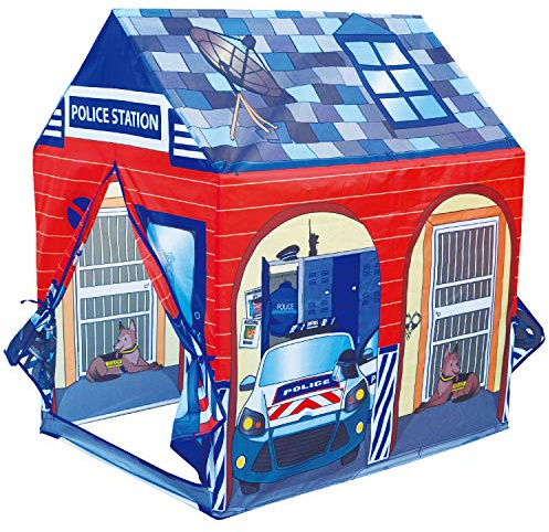 POCO DIVO Police Station Play Tent Kids Pretend Super Hero Playhouse