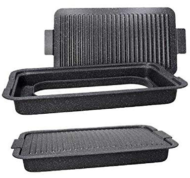 Tognana Mythos Barbecue Rettangolare, Grigio, 30x52 cm